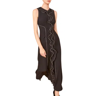Ulla Johnson Lille Dress In Noir In Brown