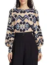 Ulla Johnson Lilliana Blouse In Nimbus In Blue