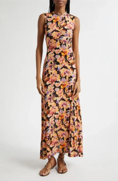 Ulla Johnson Lina Floral Maxi Dress In Purple