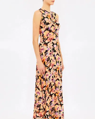 Ulla Johnson Lina Jersey Floral Dress In Multi In Orange