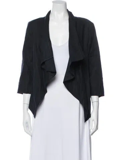 Pre-owned Ulla Johnson Linen Jacket In Blue