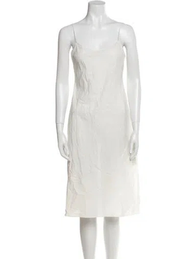 Pre-owned Ulla Johnson Linen Midi Length Dress In Neutral
