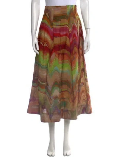 Pre-owned Ulla Johnson Linen Midi Length Skirt In Neutrals