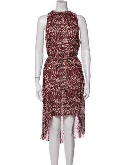 Pre-owned Ulla Johnson Linen Mini Dress In Blue