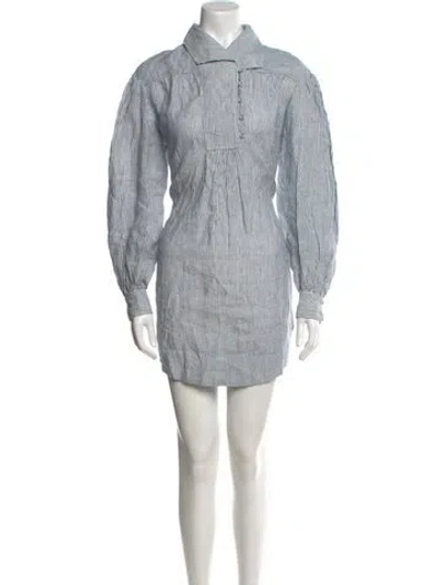 Pre-owned Ulla Johnson Linen Mini Dress In Multi