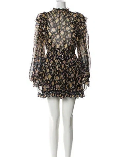 Pre-owned Ulla Johnson Linen Mini Dress In Multi