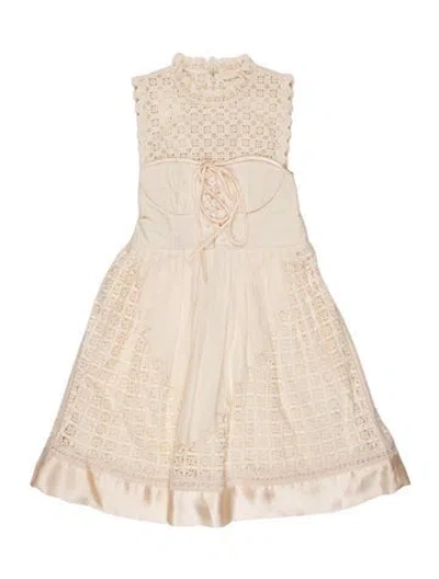 Pre-owned Ulla Johnson Linen Mini Dress In Neutral