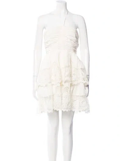 Pre-owned Ulla Johnson Linen Mini Dress In Neutrals