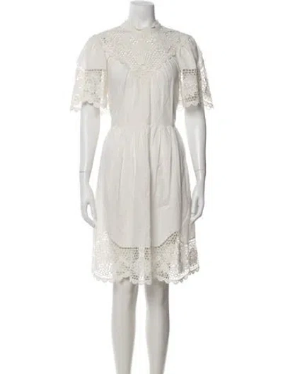 Pre-owned Ulla Johnson Linen Mini Dress In Neutrals