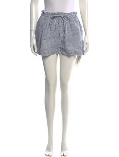 Pre-owned Ulla Johnson Linen Mini Shorts In Blue