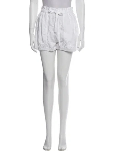 Pre-owned Ulla Johnson Linen Mini Shorts In Neutral