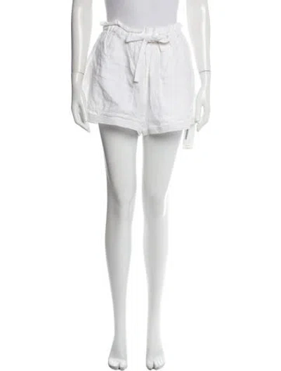 Pre-owned Ulla Johnson Linen Mini Shorts In Neutral