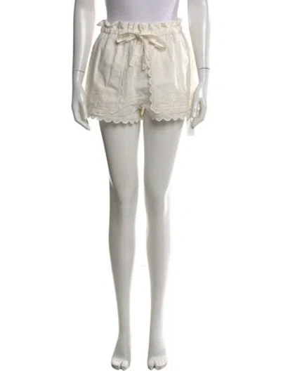 Pre-owned Ulla Johnson Linen Mini Shorts In Neutral