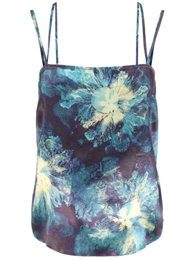 Ulla Johnson Lise Camisole Top In 蓝色