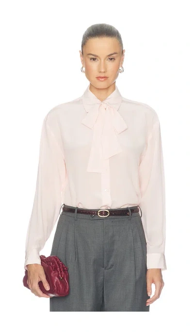 Ulla Johnson Lise Long Sleeve Blouse In Pink