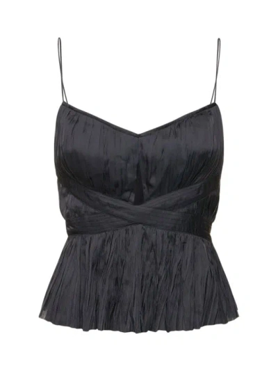 Ulla Johnson Lise Pleated Bandeau In Black