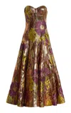Ulla Johnson Liza Metallic Midi Dress In Multi