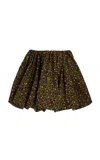 Ulla Johnson Lolana Bubble Mini Skirt In Animal