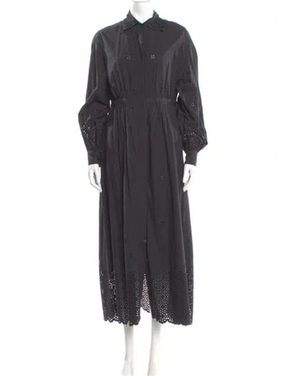 Pre-owned Ulla Johnson Long Dress In Gray