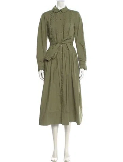 Pre-owned Ulla Johnson Long Dress In Green
