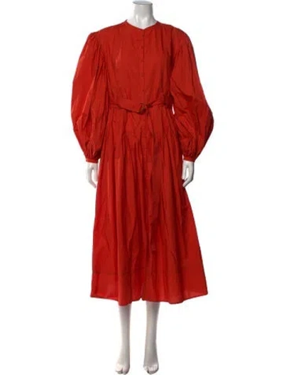 Pre-owned Ulla Johnson Long Dress In Orange