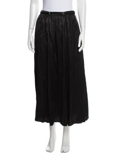 Pre-owned Ulla Johnson Long Skirt In Black