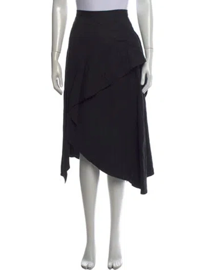 Pre-owned Ulla Johnson Long Skirt In Black