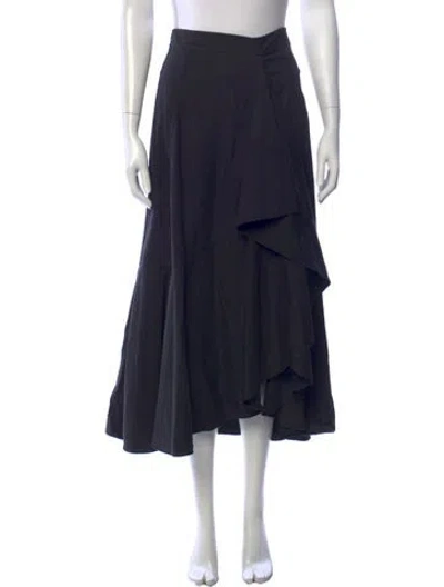 Pre-owned Ulla Johnson Long Skirt In Black