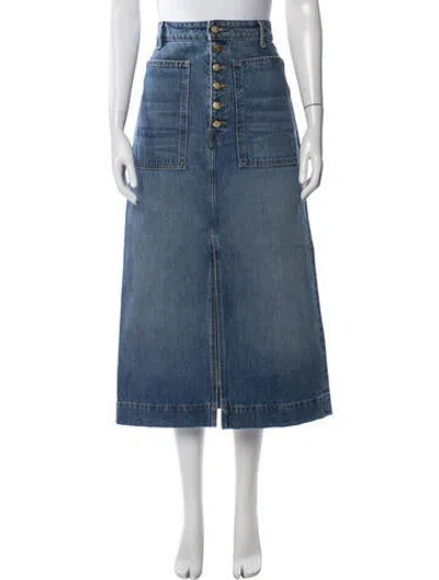 Pre-owned Ulla Johnson Long Skirt In Blue