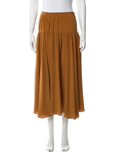 Pre-owned Ulla Johnson Long Skirt In Brown