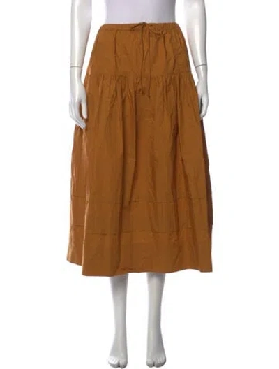 Pre-owned Ulla Johnson Long Skirt In Brown
