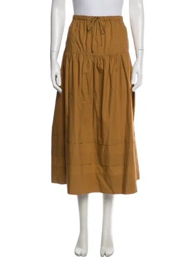 Pre-owned Ulla Johnson Long Skirt In Brown