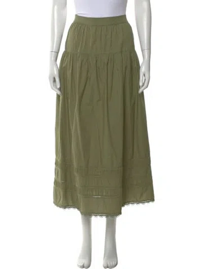 Pre-owned Ulla Johnson Long Skirt In Green