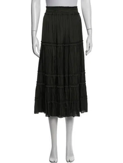 Pre-owned Ulla Johnson Long Skirt In Green