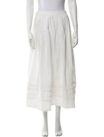 Pre-owned Ulla Johnson Long Skirt In Neutrals