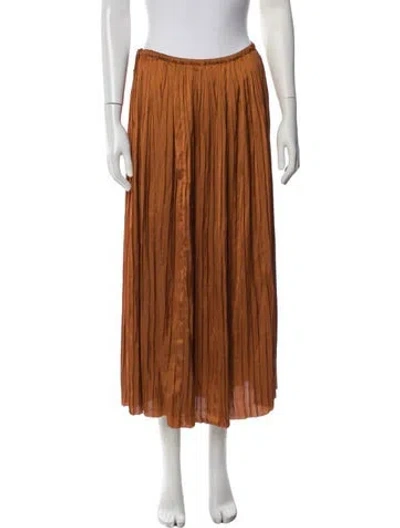 Pre-owned Ulla Johnson Long Skirt In Orange