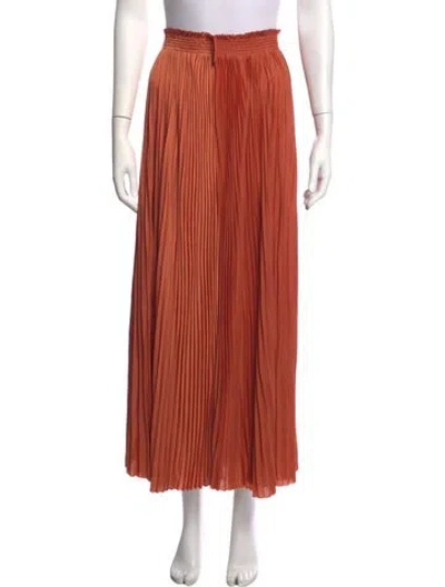 Pre-owned Ulla Johnson Long Skirt In Orange