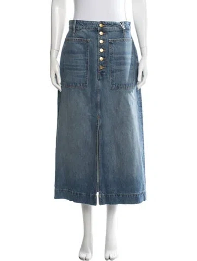 Pre-owned Ulla Johnson Long Skirt W/ Tags In Blue