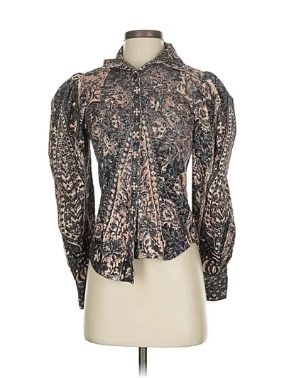 Pre-owned Ulla Johnson Long Sleeve Blouse In Black