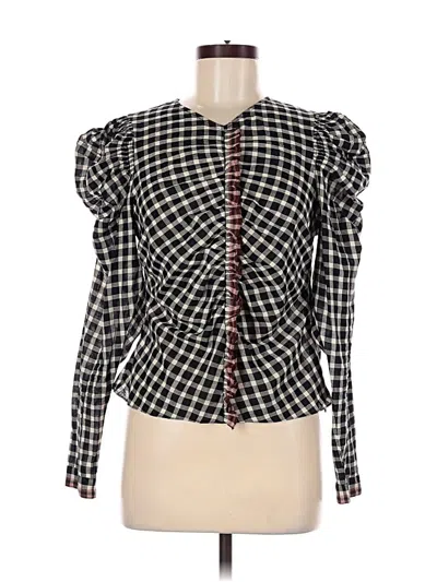 Pre-owned Ulla Johnson Long Sleeve Blouse In Black