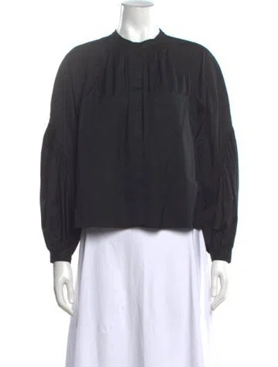 Pre-owned Ulla Johnson Long Sleeve Blouse In Black