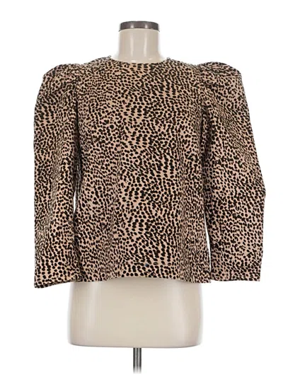 Pre-owned Ulla Johnson Long Sleeve Blouse In Brown