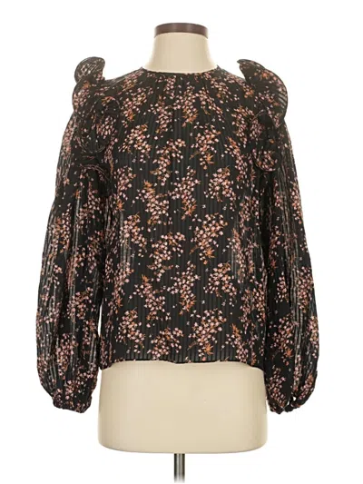 Pre-owned Ulla Johnson Long Sleeve Blouse In Brown