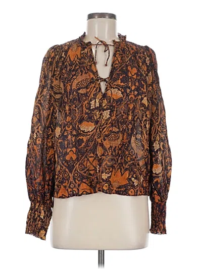 Pre-owned Ulla Johnson Long Sleeve Blouse In Brown