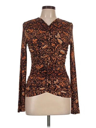 Ulla Johnson Long Sleeve Blouse In Brown