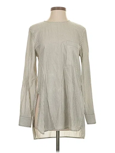 Pre-owned Ulla Johnson Long Sleeve Blouse In Gray