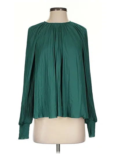 Pre-owned Ulla Johnson Long Sleeve Blouse In Green