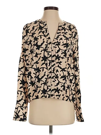 Pre-owned Ulla Johnson Long Sleeve Blouse In Ivory