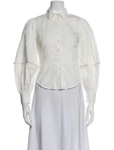 Pre-owned Ulla Johnson Long Sleeve Blouse In Neutrals