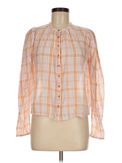 Pre-owned Ulla Johnson Long Sleeve Blouse In Orange